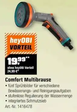 OBI Gardena Comfort Multibrause Angebot