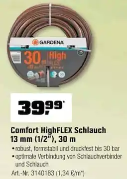 OBI Gardena Comfort HighFLEX Schlauch Angebot