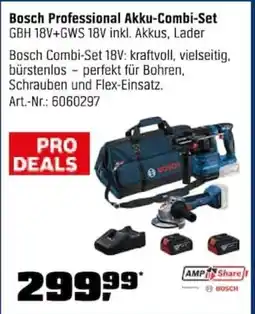 OBI Bosch Professional Akku-Combi-Set GBH 18V+GWS 18V inkl. Akkus, Lader Angebot