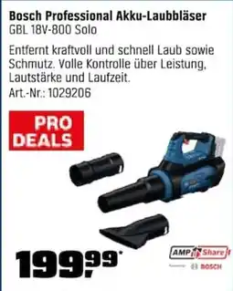 OBI Bosch Professional Akku-Laubbläser GBL 18V-800 Solo Angebot