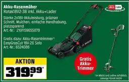 OBI Bosch Akku-Rasenmäher Rotak18V2-38 inkl. Akku+Lader Angebot