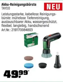 OBI BOSCH Akku-Reinigungsbürste TAYDO Angebot