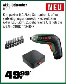 OBI Bosch Akku-Schrauber IXO 8 Angebot