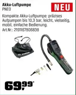 OBI Bosch Akku-Luftpumpe PNEO Angebot