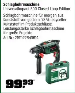 OBI Bosch Schlagbohrmaschine Universallmpact 800 Closed Loop Edition Angebot
