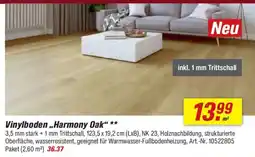 toom Baumarkt Vinylboden ,,Harmony Oak" Angebot