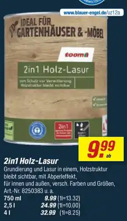 toom Baumarkt 2in1 Holz-Lasur Angebot