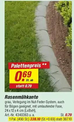 toom Baumarkt Rasenmähkante Angebot