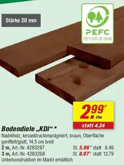 toom Baumarkt Bodendiele ,,KDI" Angebot