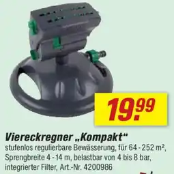 toom Baumarkt Viereckregner ,,Kompakt" Angebot