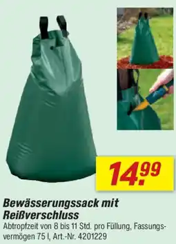 toom Baumarkt Bewässerungssack mit Reißverschluss Angebot