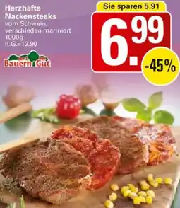 WEZ Herzhafte Nackensteaks Angebot