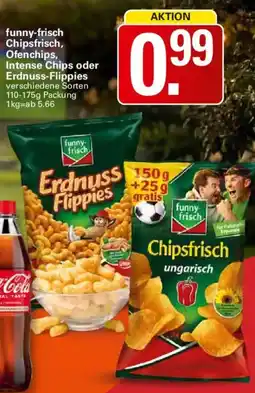 WEZ funny-frisch Chipsfrisch, Ofenchips, Intense Chips oder Erdnuss-Flippies Angebot