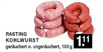 Edeka Zurheide Rasting Kohlwurst Angebot