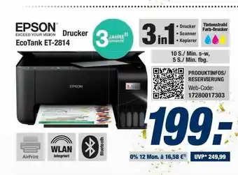 Expert Bening Epson Drucker Ecotank Et-2814 Angebot