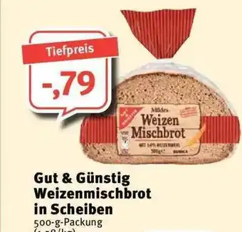 Feneberg Gut & Günstig Weizenmischbrot In Scheiben Angebot