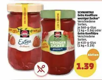 PENNY Schwartau Extra Konfiture Weniger Zucker Angebot