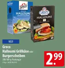 Famila Nord Ost Greco Halloumi Grillkäse oder Burgerscheiben Angebot