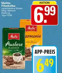 WEZ Melitta Filterkaffee Angebot