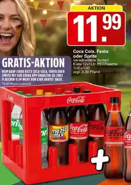 WEZ Coca Cola, Fanta oder Sprite Angebot