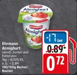 WEZ Ehrmann Almighurt Angebot