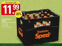 WEZ Krombacher Spezi Angebot