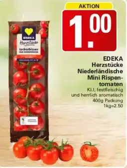 WEZ EDEKA Herzstücke Niederländische Mini Rispentomaten Angebot