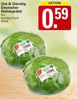 WEZ Gut & Günstig Deutscher Eisbergsalat Angebot