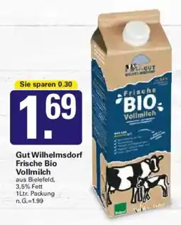 WEZ Gut Wilhelmsdorf Frische Bio Vollmilch Angebot
