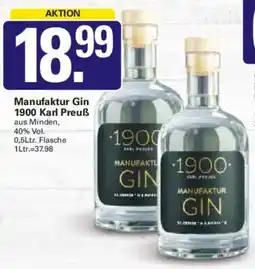 WEZ Manufaktur Gin 1900 Karl Preuß Angebot