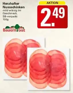 WEZ Bauern Gut Herzhafter Nussschinken Angebot