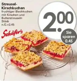 WEZ Schäfer's Streusel Kirschkuchen Angebot