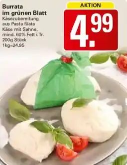 WEZ Burrata im grünen Blatt Angebot