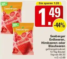 WEZ Seeberger Erdbeeren, Himbeeren oder Blaubeeren Angebot