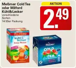 WEZ Meẞmer Cold Tea oder Milford Kühl&Lecker Angebot