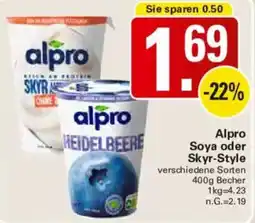 WEZ Alpro Soya oder Skyr-Style Angebot