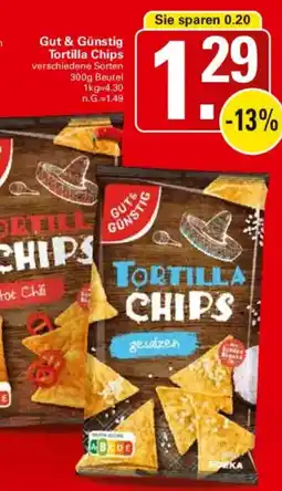 WEZ Gut & Günstig Tortilla Chips Angebot
