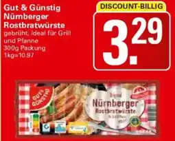 WEZ Gut & Günstig Nümberger Rostbratwürste Angebot