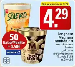 WEZ Langnese Magnum Bonbon Eis Angebot