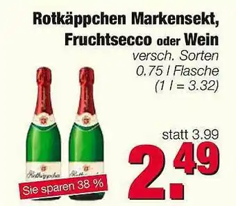 Edeka Scherer Rotkäppchen Markensekt Fruchtsecco Oder Wein Angebot