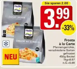 WEZ Frosta à la Carte Angebot