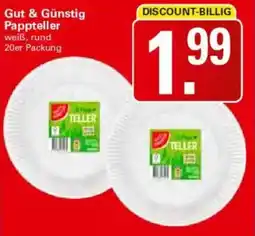 WEZ Gut & Günstig Pappteller Angebot