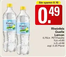 WEZ Rheinfels Quelle Lemon Angebot
