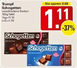 WEZ Trumpf Schogetten Angebot