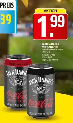 WEZ Jack Daniel's Mixgetränke Angebot