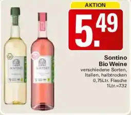 WEZ Sontino Bio Weine Angebot