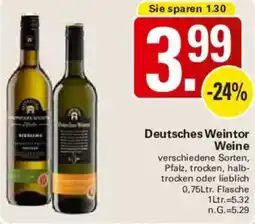 WEZ Deutsches Weintor Weine Angebot