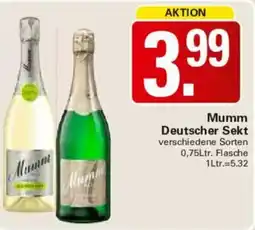 WEZ Mumm Deutscher Sekt Angebot