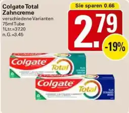 WEZ Colgate Total Zahncreme Angebot