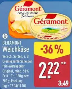 Aldi Nord Géramont weichkäse Angebot